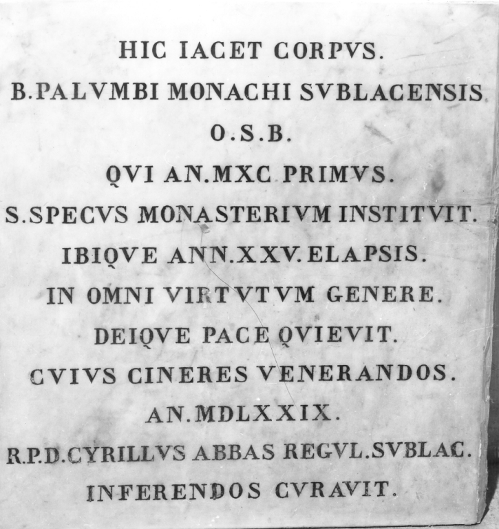 lastra - ambito laziale (sec. XVI)