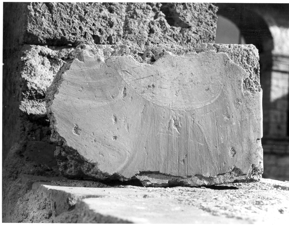 dipinto, frammento - ambito laziale (sec. XIV)