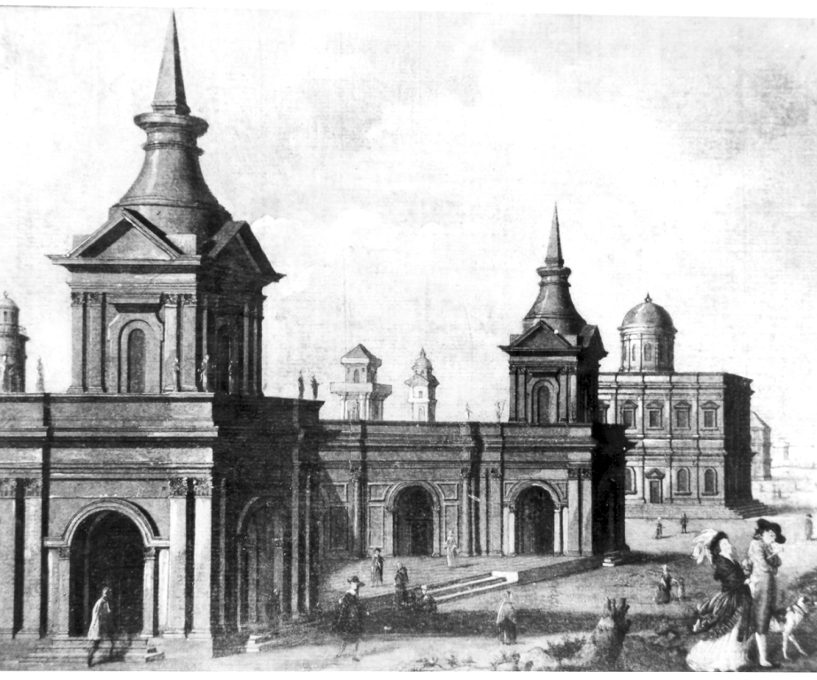 Architettura fantastica (dipinto) - ambito romano (seconda metà sec. XVIII)