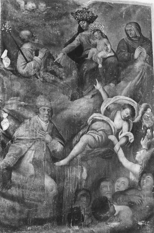 Madonna con Santi (dipinto) - ambito laziale (sec. XVII)