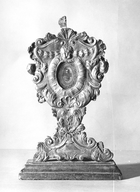 reliquiario a teca - ambito Italia centrale (sec. XVIII)