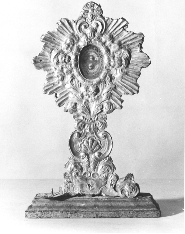 reliquiario a teca - ambito Italia centrale (sec. XVIII)