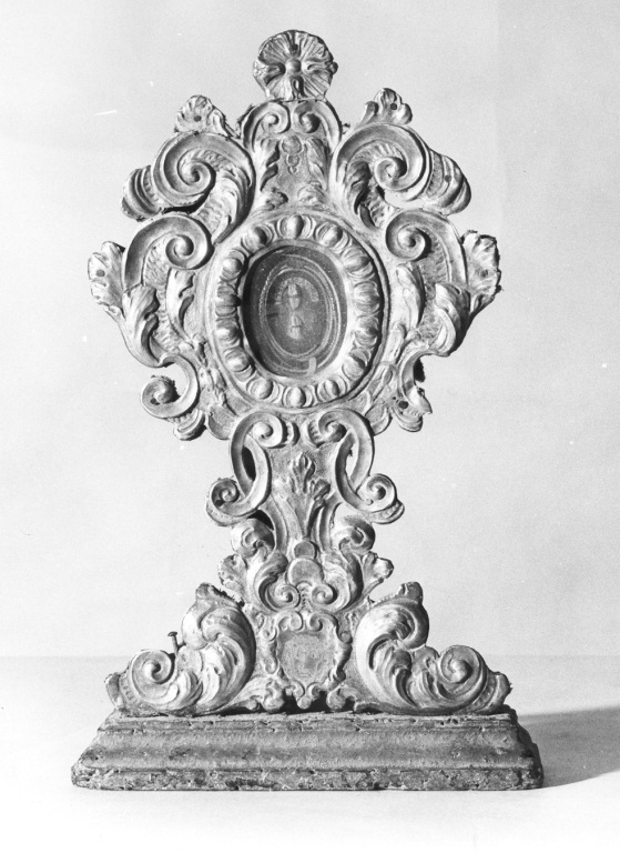 reliquiario a teca - ambito Italia centrale (sec. XVIII)