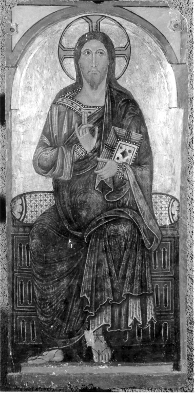 Redentore benedicente (dipinto) - ambito romano (metà sec. XIII)