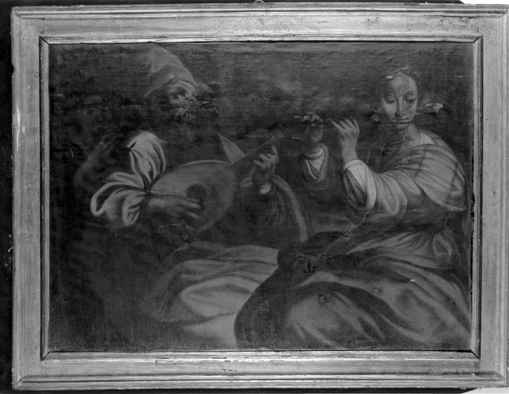 Scena musicale (dipinto) - ambito romano (sec. XVII)