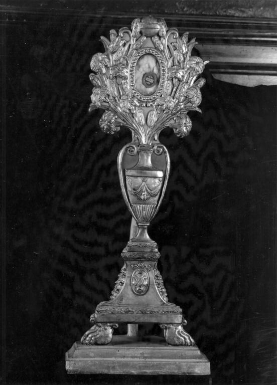 Reliquiario di S. Cecilia (reliquiario - a ostensorio) - ambito laziale (sec. XIX)