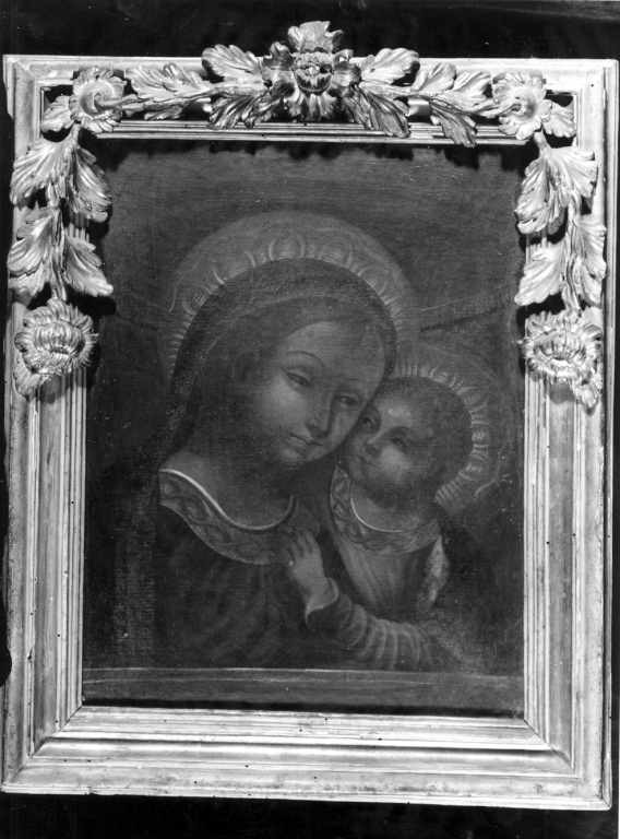 Madonna con Gesù Bambino (dipinto) di Denzi Domenico (sec. XVIII)