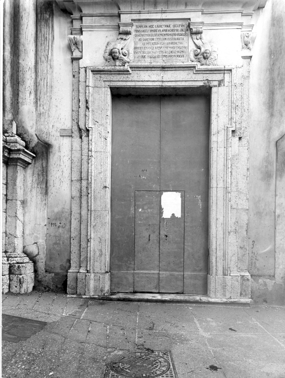 portale maggiore - ambito laziale (sec. XVIII)