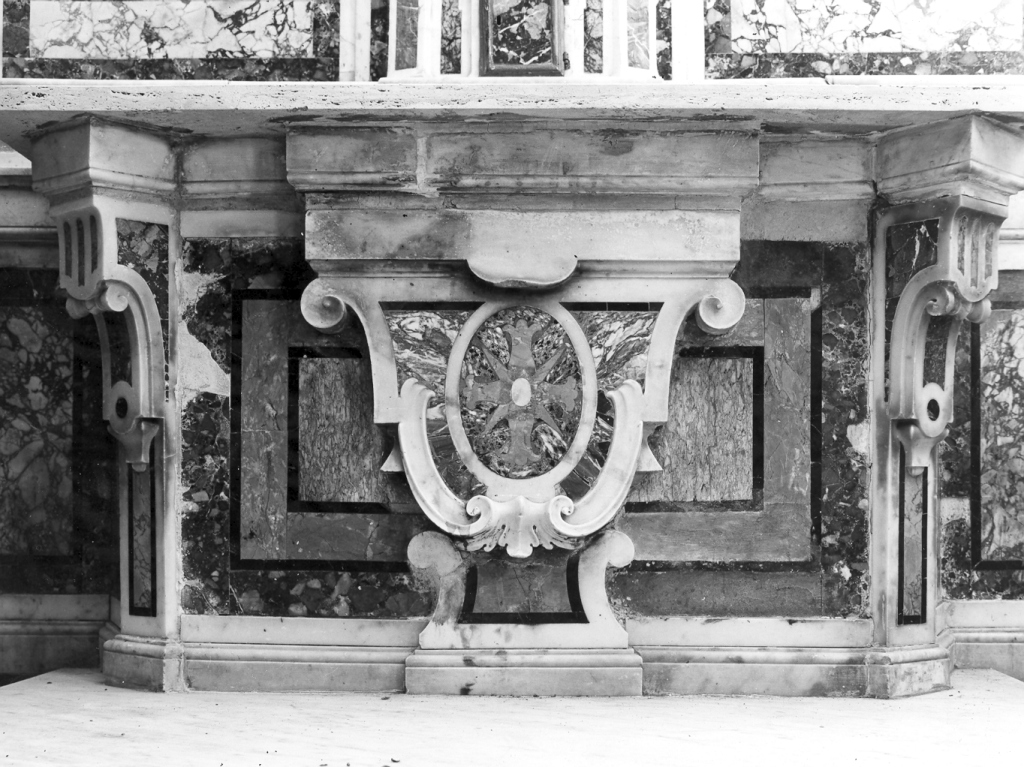 paliotto - a pannello architettonico - ambito napoletano (sec. XVIII)