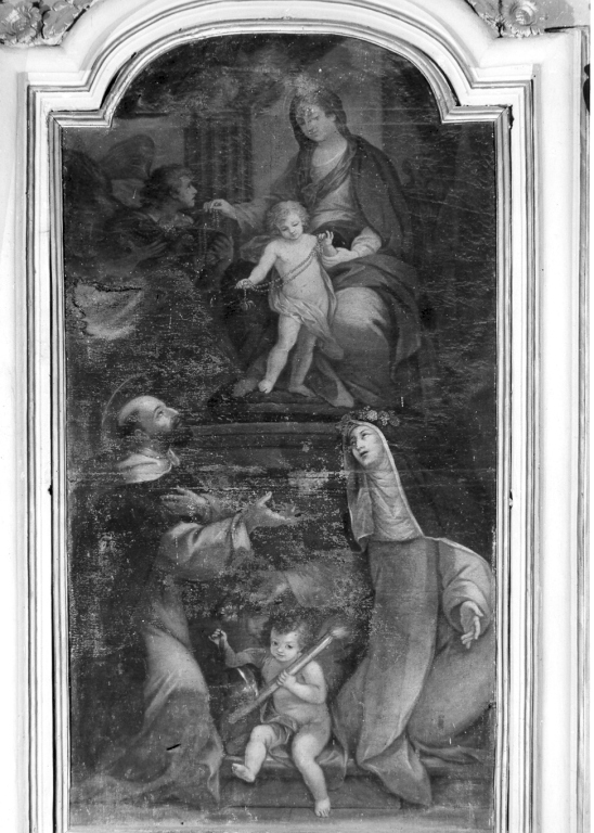 Madonna del Rosario (dipinto) - ambito romano (seconda metà sec. XVIII)