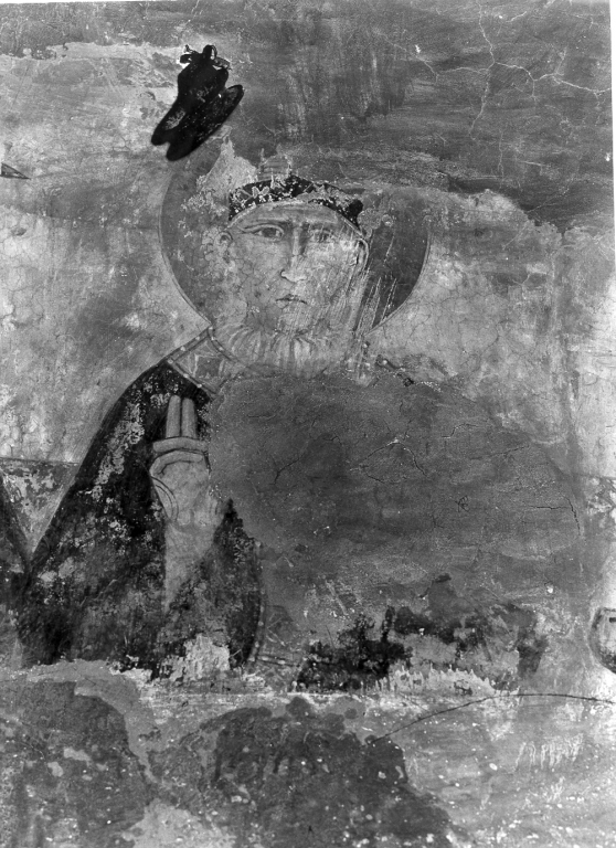 Santo vescovo (dipinto) - ambito laziale (sec. XIV)