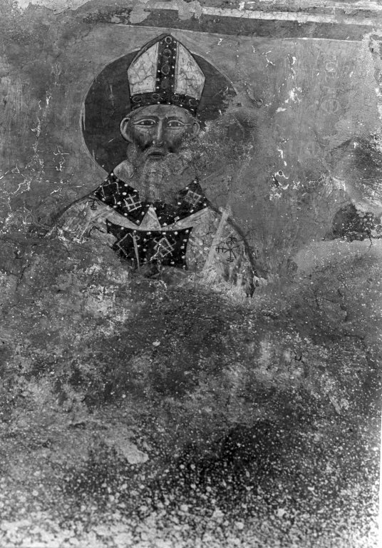 Santo vescovo (dipinto) - ambito laziale (sec. XIV)