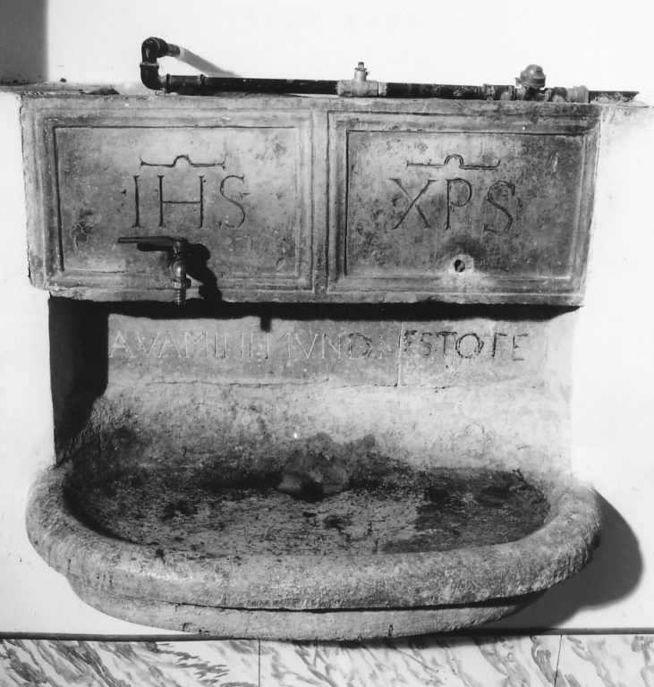 lavabo da sacrestia - ambito laziale (sec. XVIII)