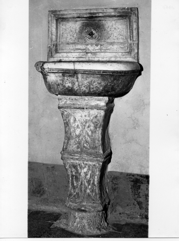 lavabo da sacrestia - ambito laziale (sec. XVI)