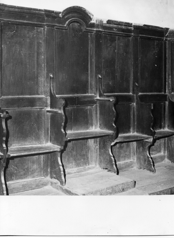 stalli del coro - ambito laziale (sec. XVIII)