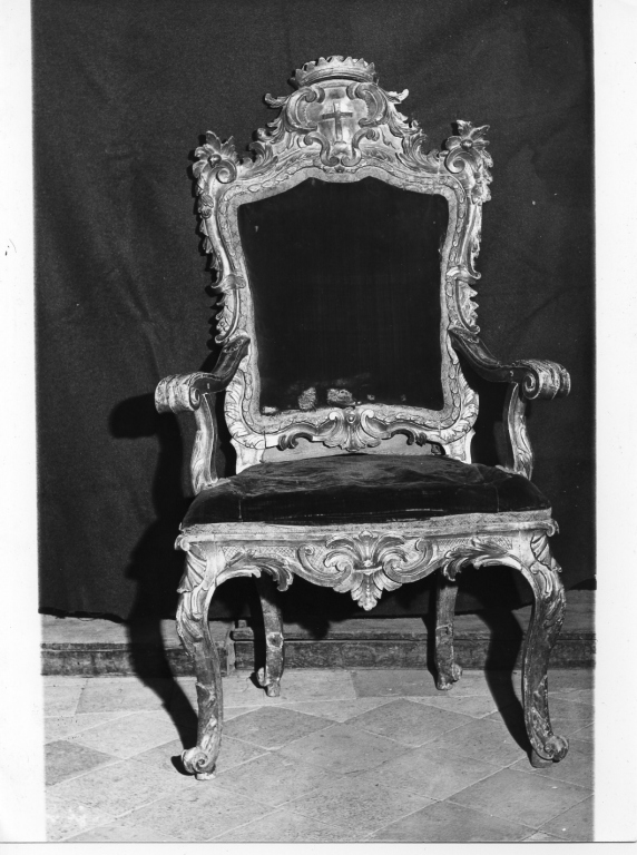 poltrona - ambito laziale (sec. XVIII)