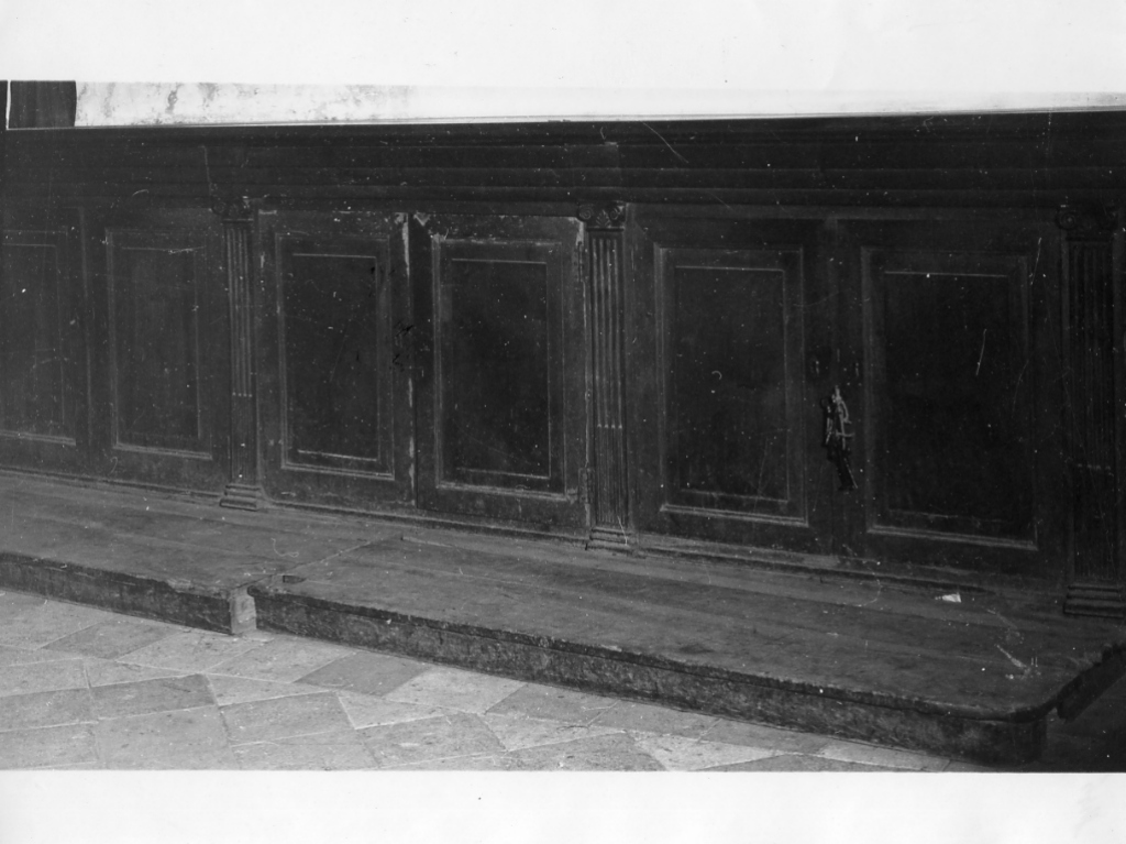 cassone di sacrestia - ambito laziale (sec. XIX)