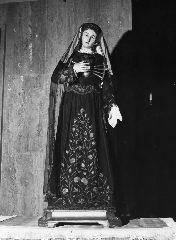 Madonna dei sette dolori (scultura) - ambito laziale (fine/inizio secc. XIX/ XX)