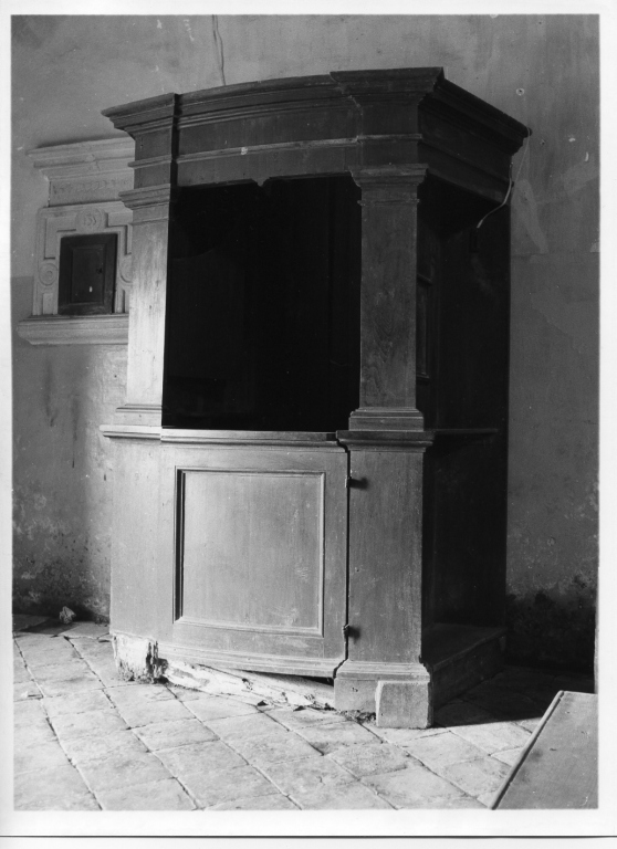 confessionale mobile - ambito laziale (sec. XIX)