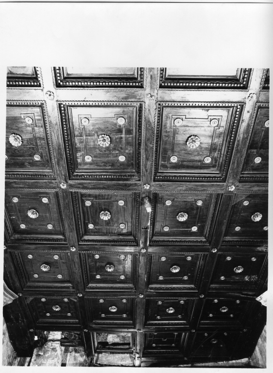soffitto a cassettoni - ambito laziale (sec. XVII)