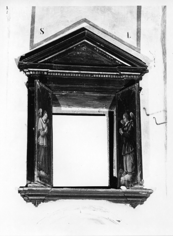 reliquiario - a dittico - ambito laziale (sec. XVII)