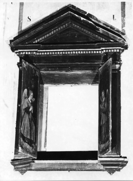 reliquiario - a dittico - ambito laziale (sec. XVII)