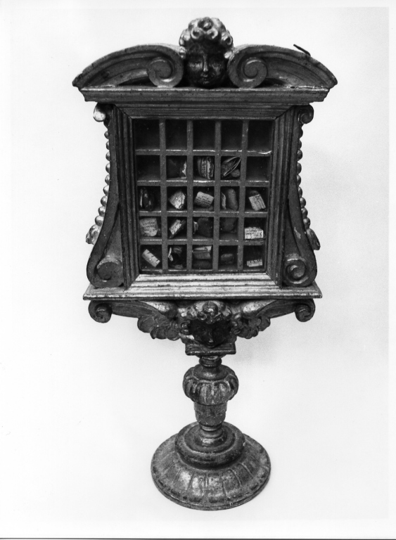 reliquiario - a tabella, serie - ambito laziale (sec. XVII)