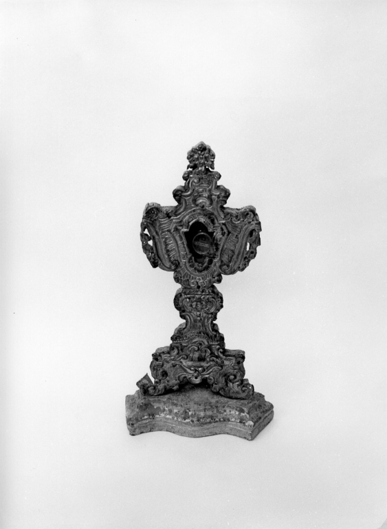 reliquiario - a ostensorio, serie - ambito laziale (sec. XVIII)
