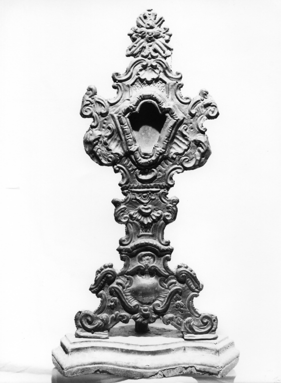 reliquiario - a ostensorio - ambito laziale (sec. XVIII)