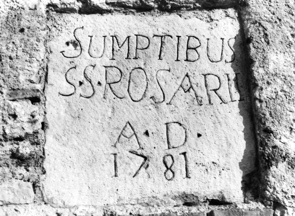 lapide - ambito laziale (sec. XVIII)