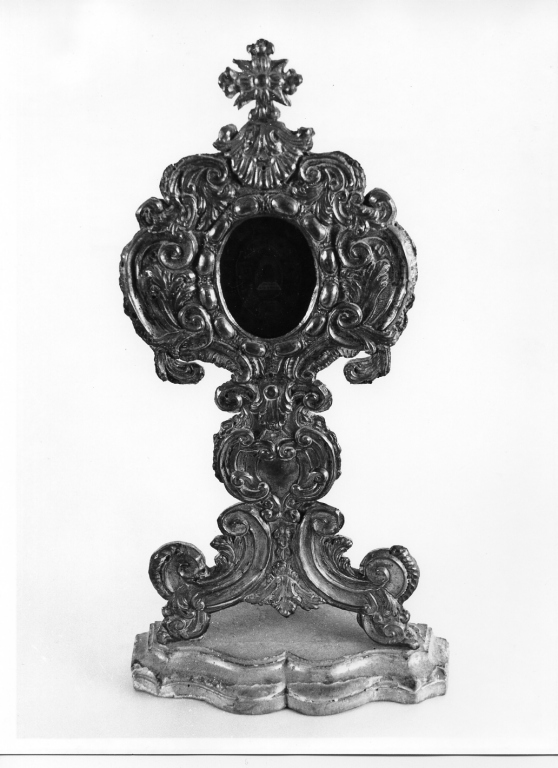 reliquiario - a ostensorio - ambito laziale (sec. XVIII)
