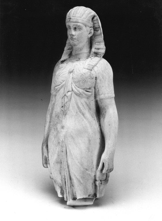 cariatide egizia (statuetta) - Real Fabbrica Ferdinandea (secc. XVIII/ XIX)