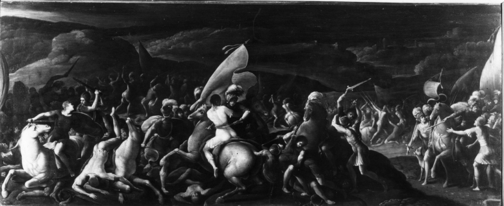 battaglia di Furio Camillo (dipinto) di Celio Gaspare (sec. XVII)