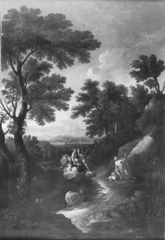 Paesaggio con Giunone (dipinto) di Van Bloemen Jan Franz detto Orizzonte (secc. XVII/ XVIII)