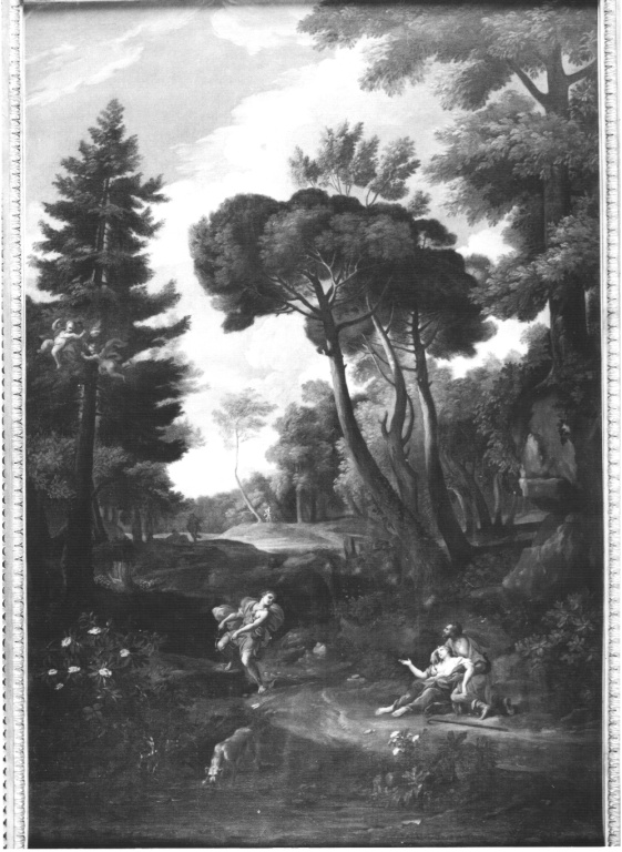 Paesaggio con Cefalo e Procri (dipinto) di Van Bloemen Jan Franz detto Orizzonte (secc. XVII/ XVIII)