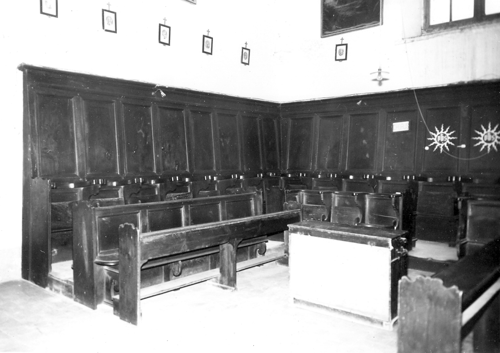 stalli del coro di Fra Monaco da Prassede (sec. XVII)