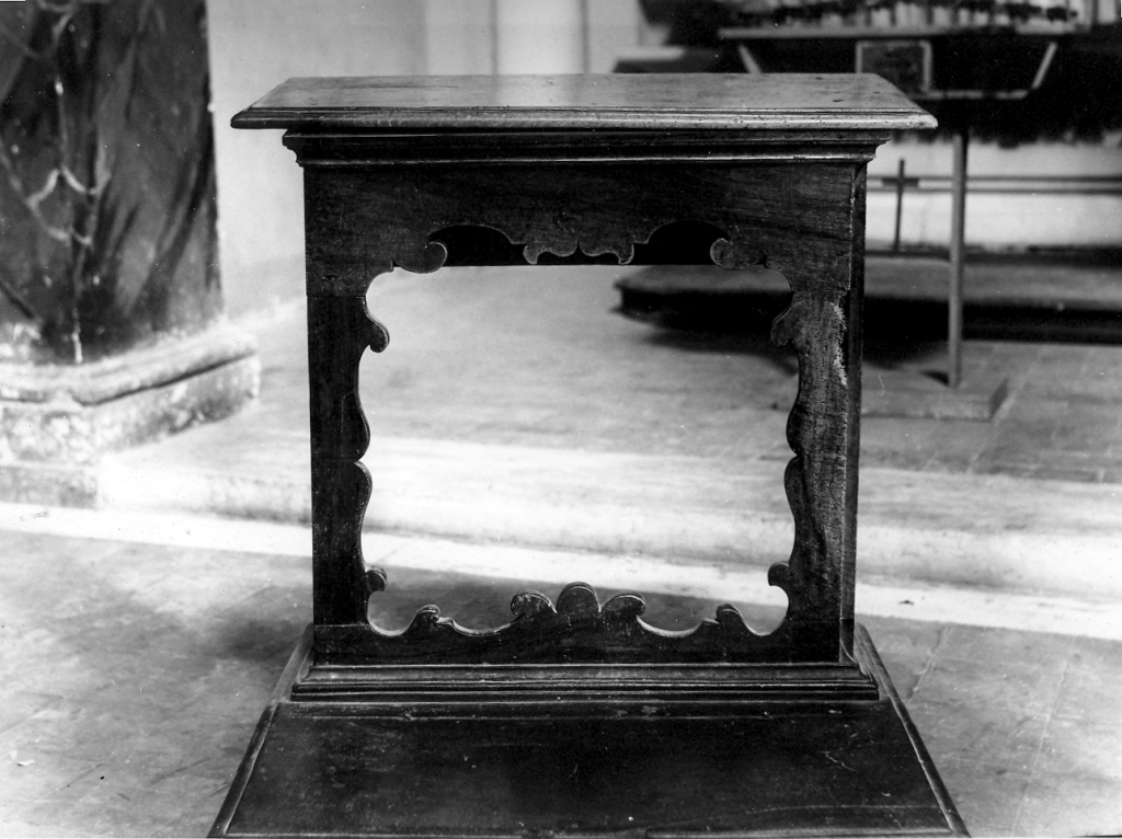 inginocchiatoio - ambito laziale (sec. XVIII)