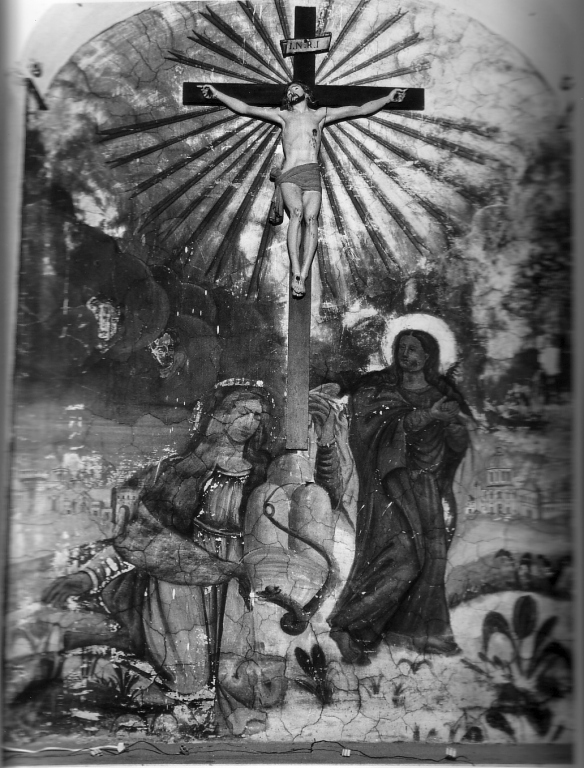 Cristo sul monte Calvario (dipinto) - ambito laziale (sec. XIX)
