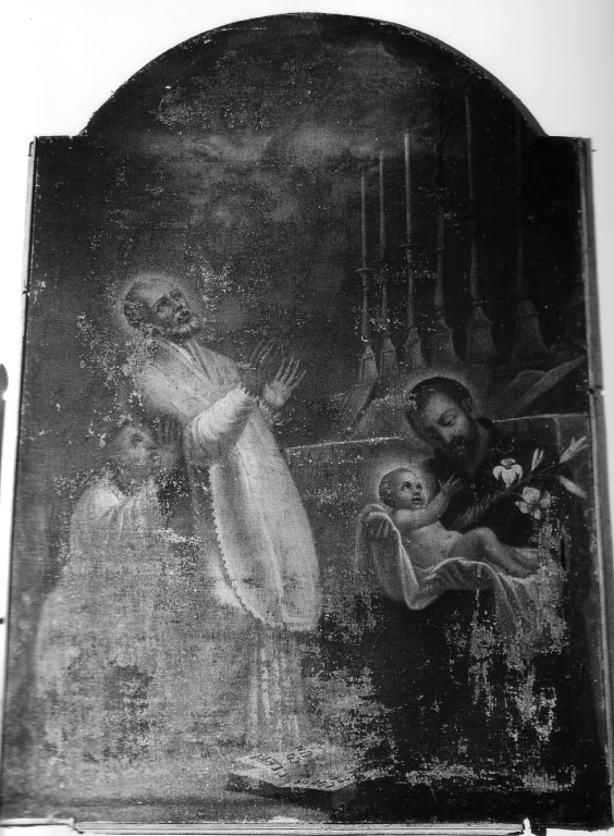 Sant'Andrea Avellino e San Gaetano (dipinto) - ambito laziale (sec. XIX)