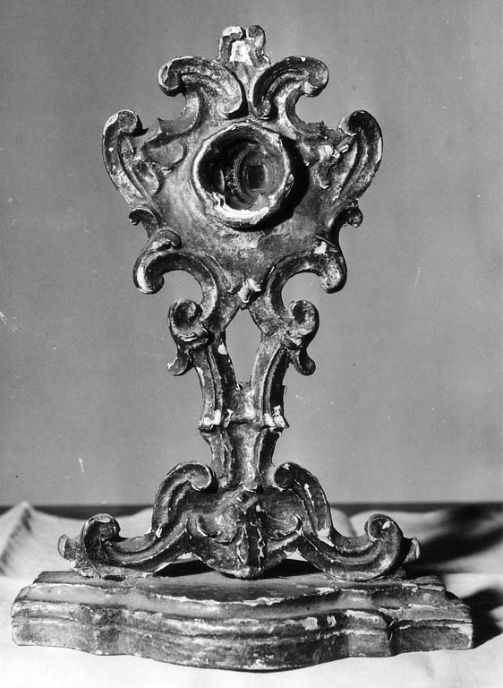 reliquiario - a ostensorio - ambito laziale (sec. XVIII)