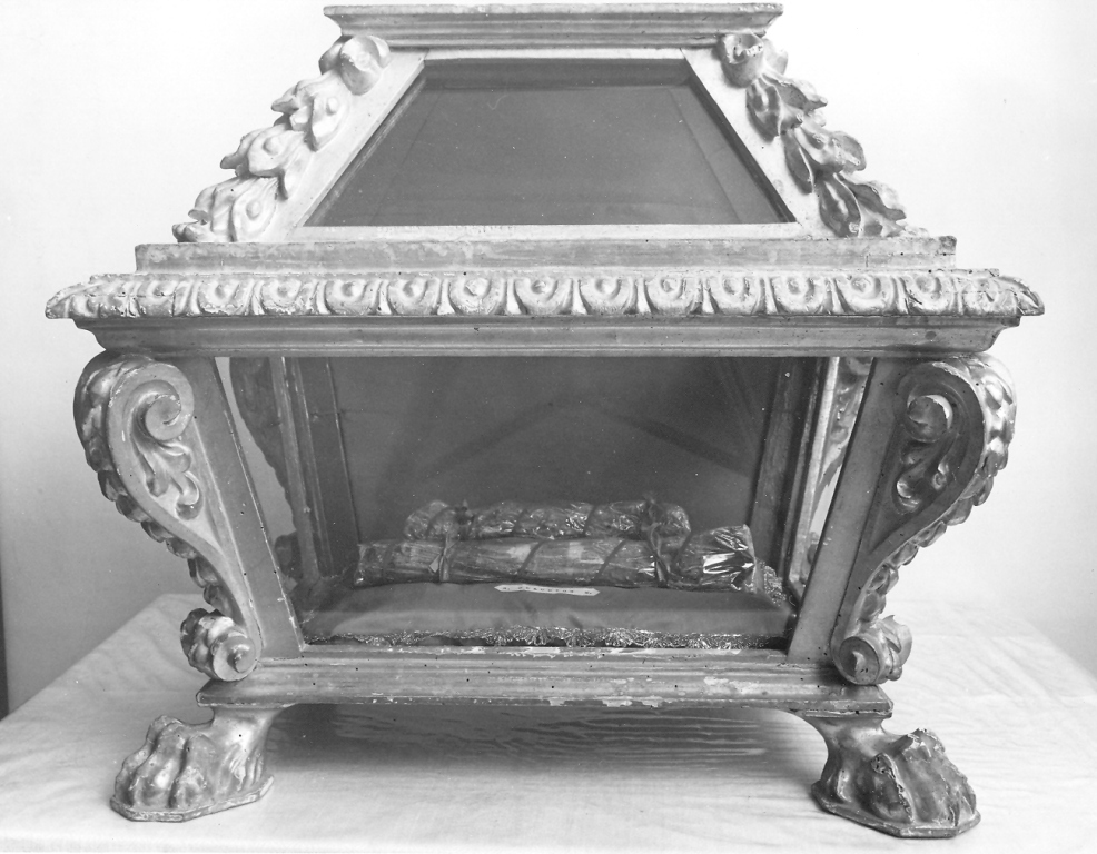 reliquiario - ambito laziale (seconda metà sec. XIX)