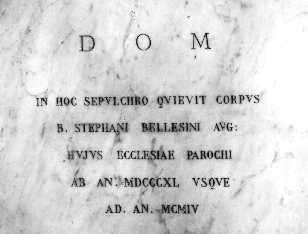 lapide - ambito laziale (sec. XX)