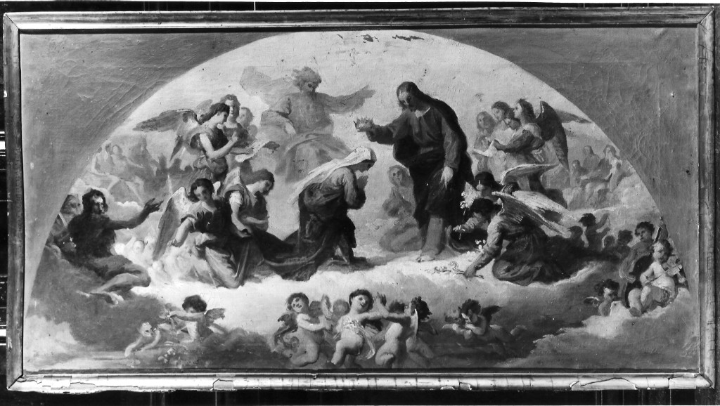 incoronazione di Maria Vergine (dipinto) di Fontana Luigi (attribuito) (seconda metà sec. XIX)