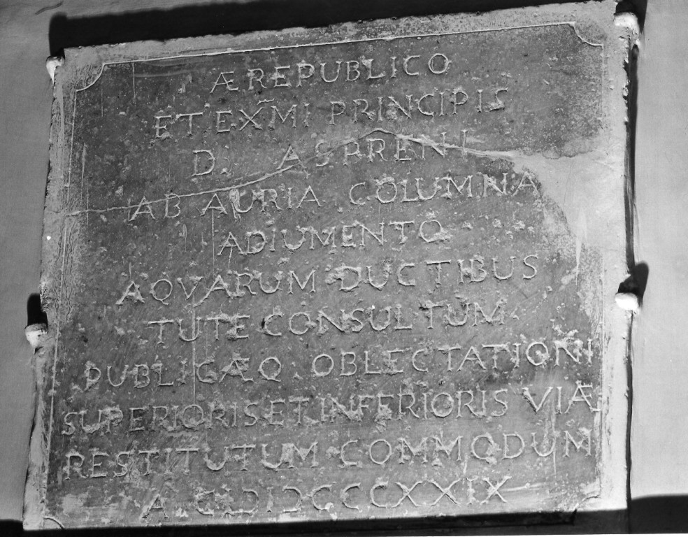 lapide - ambito laziale (sec. XIX)