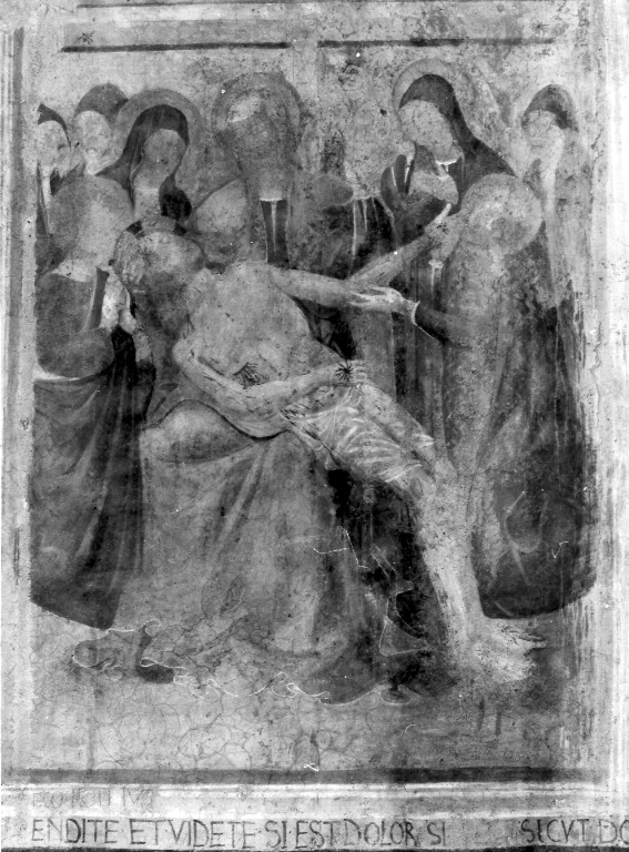 compianto sul Cristo morto (dipinto) - ambito napoletano (sec. XV)