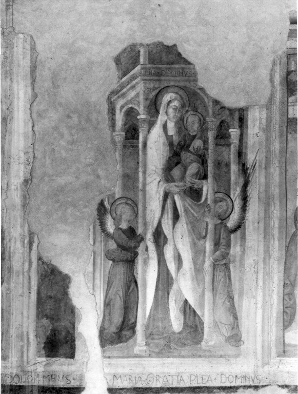 Madonna con Bambino e angeli (dipinto) - ambito napoletano (sec. XV)
