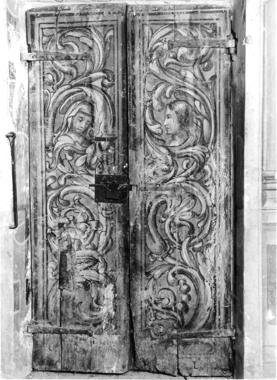 porta - a due battenti - ambito laziale (prima metà sec. XVII)