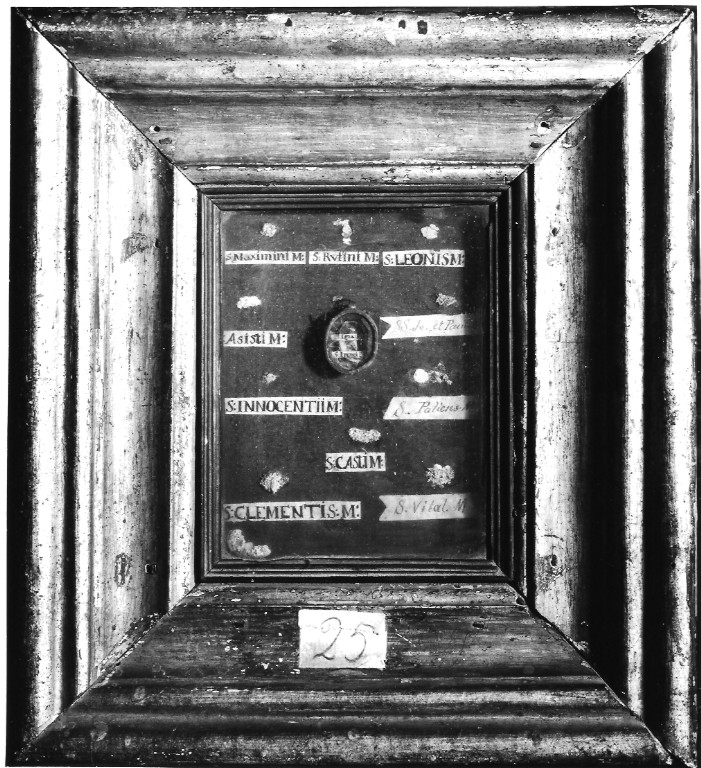 reliquiario - ambito laziale (sec. XIX)