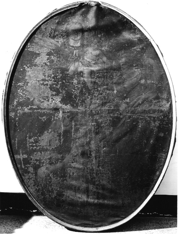 Madonna con Bambino e san Giovanni Arcangelo (dipinto) - ambito laziale (fine/inizio secc. XVII/ XVIII)