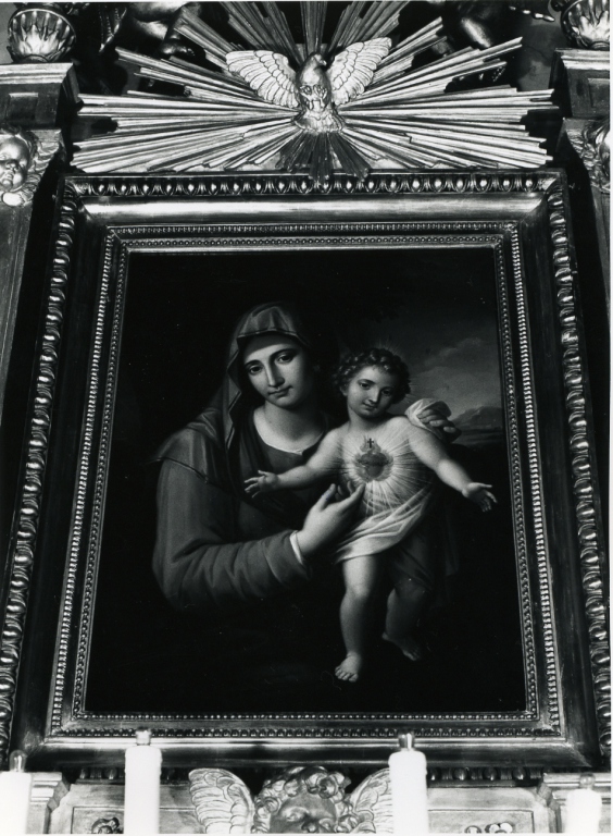 Madonna del Divino Amore, Madonna con Bambino (dipinto) di Coricchia Marco (sec. XIX)